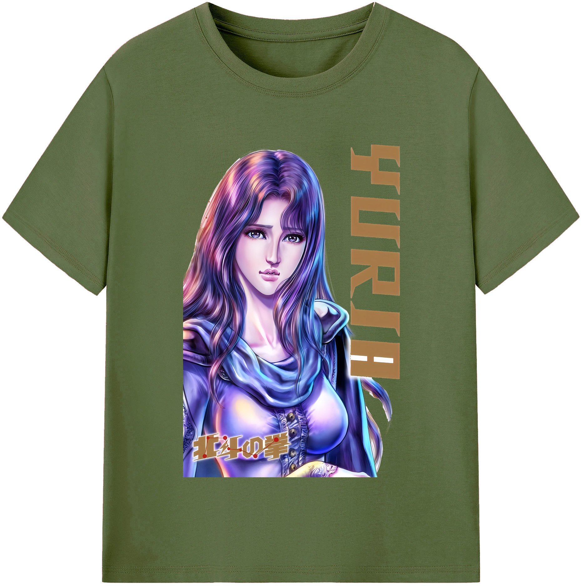 （画像用） 北斗の拳 Fist of the North Star 綿100％半袖Tシャツ（フロントプリント）